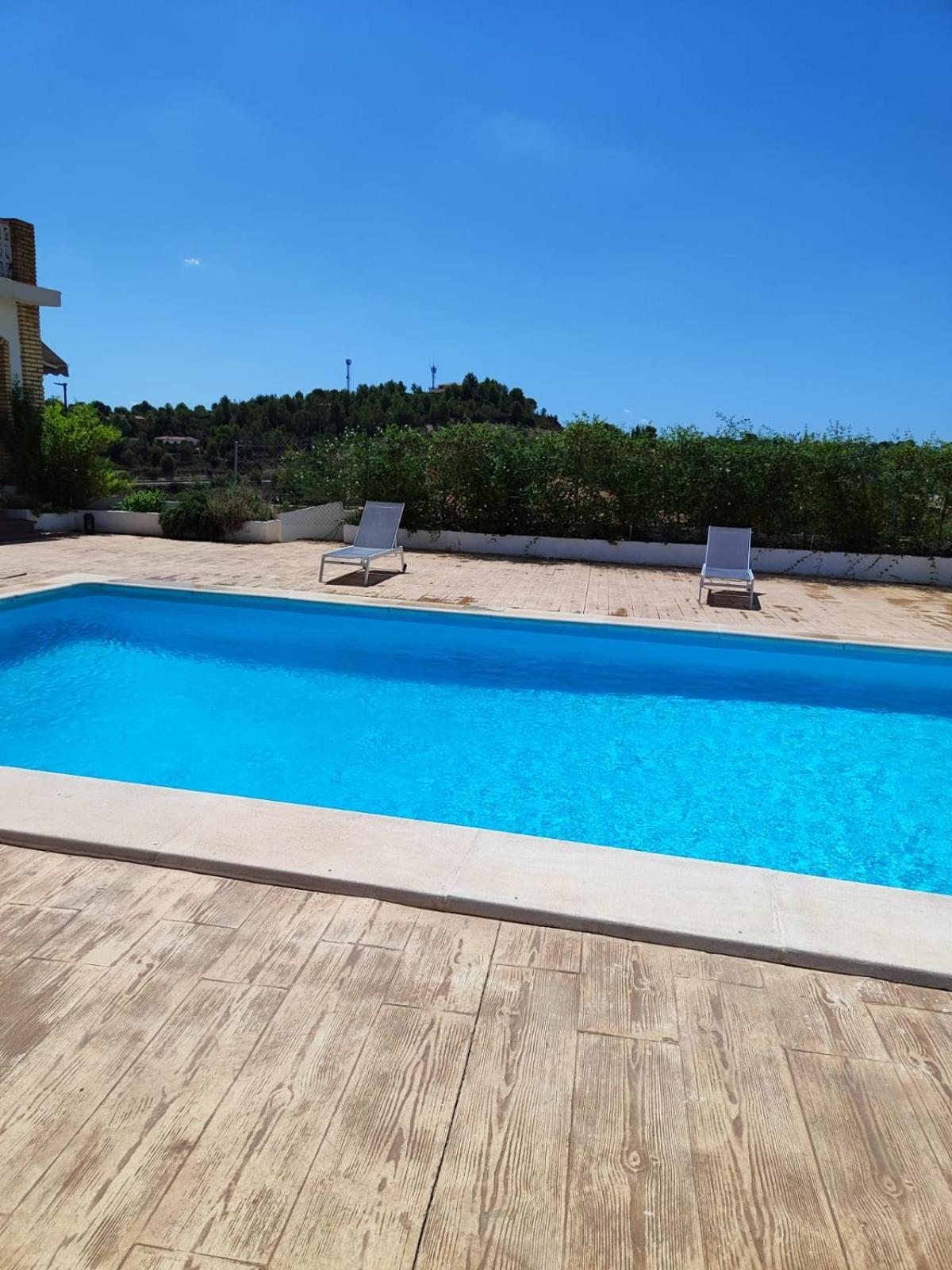 Villa El Recreo, Private Pool & Bbq Godelleta Exterior foto